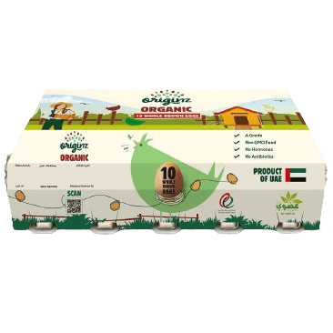 Organic 10 Whole Brown Eggs